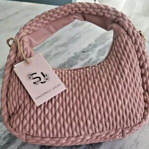 Sincerely Jules Women Peach Shoulder Purse with Adjustable Straps